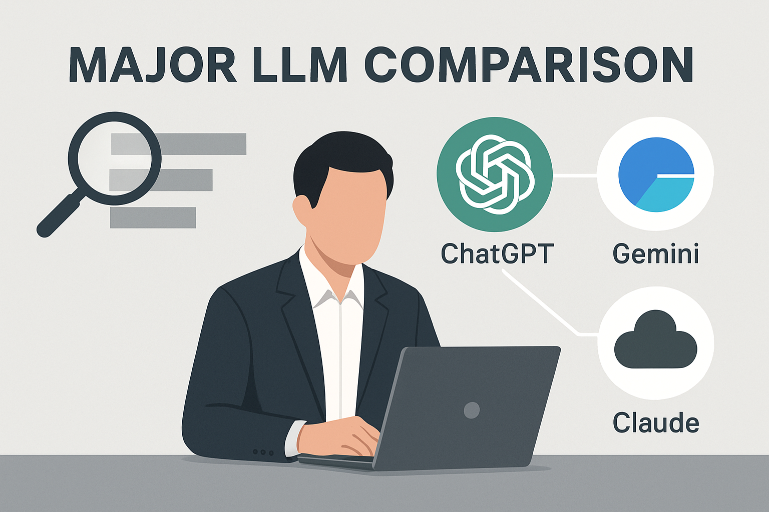 主要なLLMの違いを比較｜ChatGPT・Gemini・Claudeの性能・料金・使い分け【2026年版】